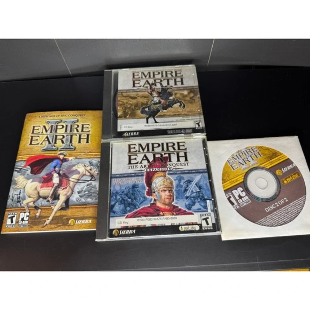 Vntg 2001 Empire Earth PC Game Lot Empire‎ Earth The Art of Conquest Expansion